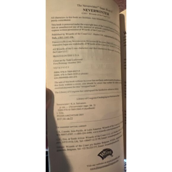 R.A. Salvatore "Neverwinter" Book II Dungeons & Dragons Forgotten Realms Paperba - Picture 5 of 5